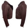 100% Leather Jacket for women mehroon